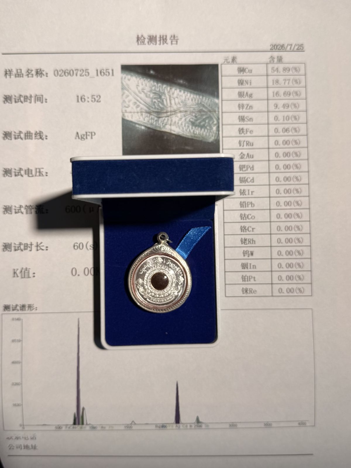 托尼贾王嘉尔纯银168四面神背面